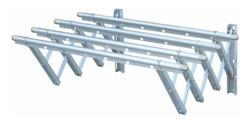 Imagen 1 de 4 de Tendedero De Ropa Plegable En Aluminio 100x110cm 30kg Etrum
