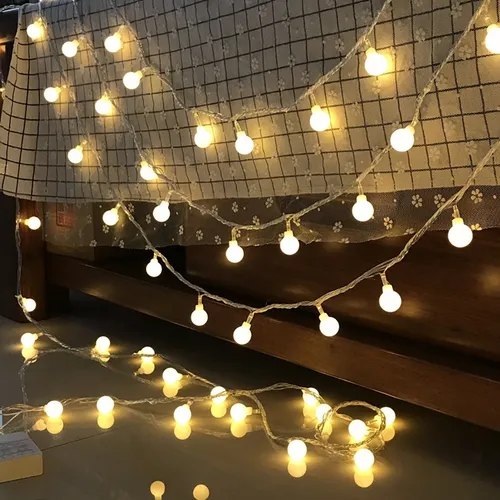 Cadena De Luz Led Decoración Romántica 6 Mts 40 Bombillos