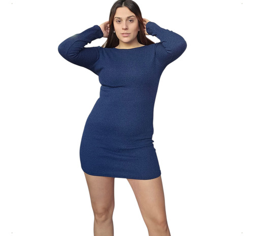 Vestido Morley Lanilla Abrigado,sexy Talle Grande Mc