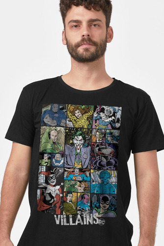 Camiseta Dc Comics Villains