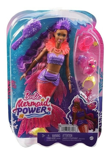 Barbie Sereia Brooklyn Mermaid Power Acessórios Hhg53 Matte