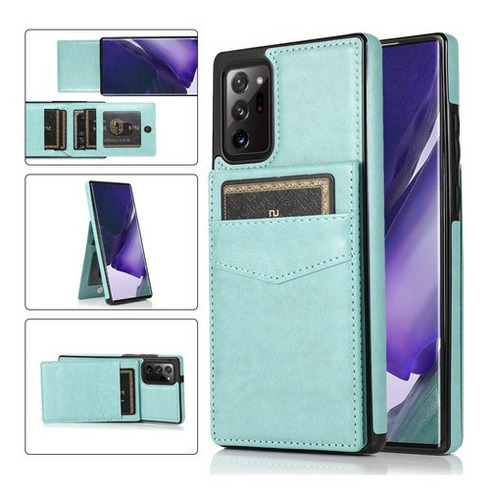 Funda De Color Liso Con Soporte Para Samsung Galaxy Note20 U