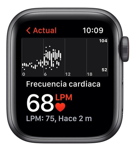 Imagen 4 de 7 de Apple Watch SE (GPS + Cellular, 40mm) - Caja de aluminio color gris espacial - Correa deportiva Azul medianoche