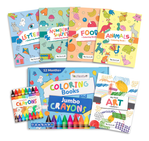 Coloring Books And Jumbo Crayons For Boy