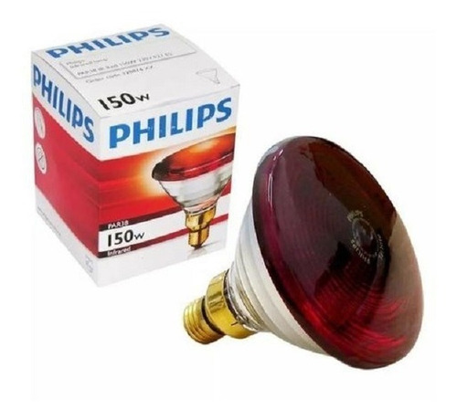 Imagem 1 de 7 de Philips - Lâmpada Infravermelho Fisioterapia 150w 127v