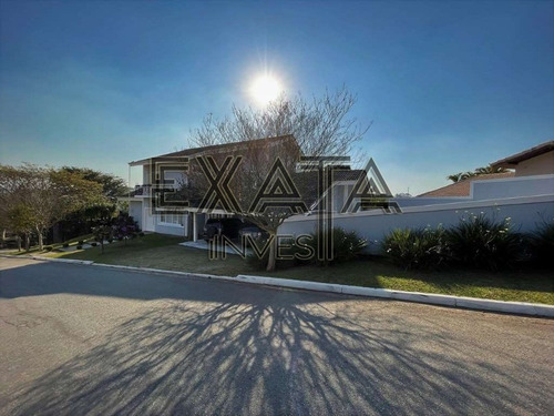 Imagem 3 de 30 de Condomínio Euroville Granja Viana, Linda Casa Com Ótima Vista, 4 Suítes, Lareira, Gourmet, Bar, Piscina! - Ca00807 - 70137587