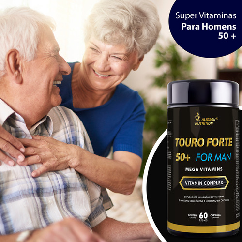 Touro Forte 50+ For Man Mega Vitaminas - Alisson Nutrition Sem Sabor
