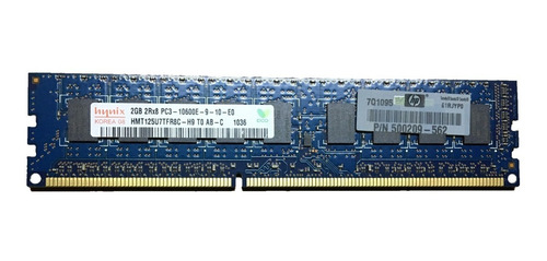 Memoria Ram Hp Hynix Ddr3, 2gb, 1333mhz, Para Servidor (Usado)