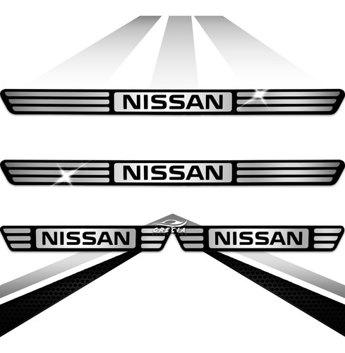Embellecedor Estribos Nissan Aluminio 4 Puertas