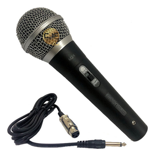 Microfono Karaoke Voces Con Cable Mano Dinamico Moon M24 Cjf