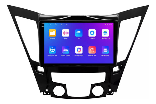 Multimidia Hyundai Sonata 9p Android Carplay 4/64gb + Ré