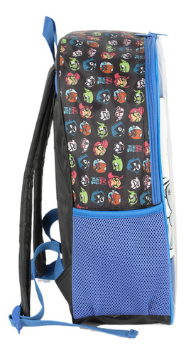 Mochila Jovens Titans Escolar Infantil Teen Titans Go Costas Cor Azul