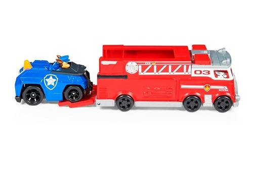 Set Vehiculos Marshall Y Chase - Paw Patrol True Metal