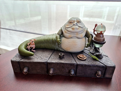 Star Wars Jabba The Hutt Trono 3d Printed 3.75 Pulgadas (Usado)