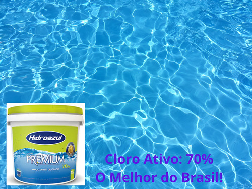 Cloro Premium 70% Granulado 10kg Hidroazul Para Piscinas