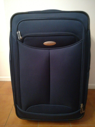 Valija Samsonite Expandible 2 Ruedas Tela Azul En Belgrano R