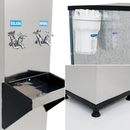 Bebedouro Industrial 25l Resfriador 2 Torneiras Kx02 Knox
