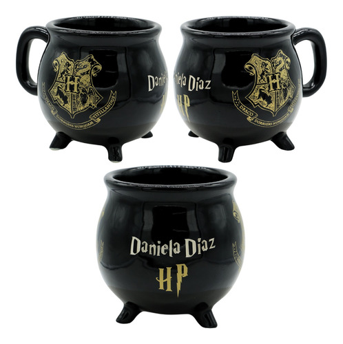 Harry Potter Taza Tipo Caldero Personalizada Grabado