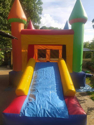 Imagen 2 de 9 de Colchón Inflable Saltarín Con Deslizadora Excelente Condic.