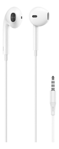 Fone De Ouvido Estéreo Com Fio Branco Conector P2 1,2m