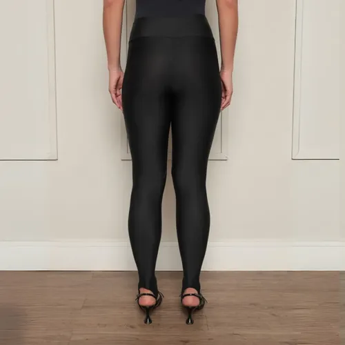 Calça Legging Preta Pezinho Cintura Alta Do P Ao Plus Size | Frete