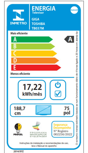 Smart Tv Toshiba 75 Polegadas 4k Qled 75c450ns