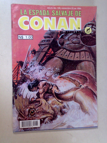 La Espada Salvaje De Conan  No.168  Comic Usado 1994