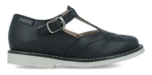 Zapato Escolar Elefante niña de piel negro Talla (14.0 -17.0)