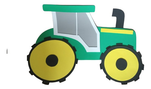 Tractor Zenon Goma Eva Apliques Granja De Zenon 50cm Alto