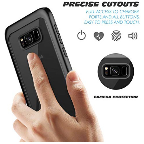 Funda Para Samsung Galaxy S8 Negro/transparente