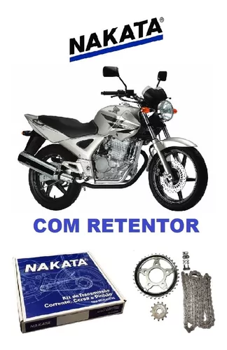 Kit Relacao Transmissao Tração Honda Cbx 250 Twister 2001 2002 2003 2004  2005 2006 2007 2008 Original Nakata