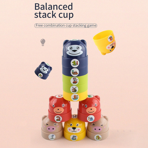 Juego I Stacking Blocks Plastic Block Tower Building Blocks