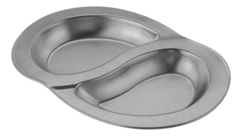 Plato Dividido De Acero Inoxidable, Plato De Fruta, S Plata