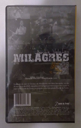 Imagem 2 de 3 de André Valadão - Milagres - Fita Vhs Lacrada