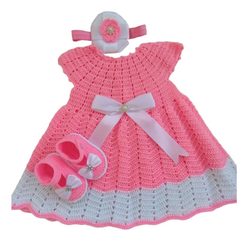 Vestidos Tejidos Para Bebe De 0 A 3 Meses 