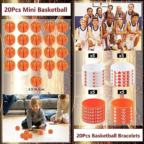 Set De Regalos Para Fiesta De Baloncesto, 150pzs Para 20 Niñ