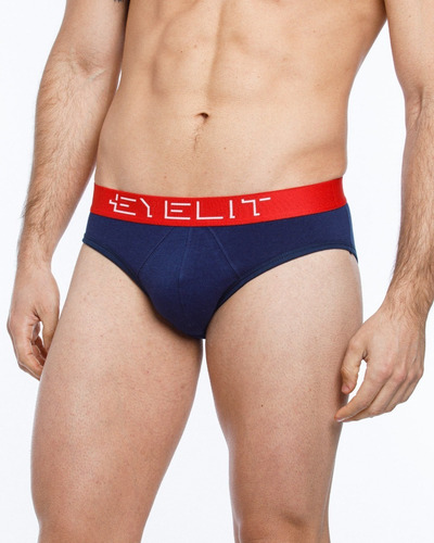 Imagen 3 de 10 de Slip De Algodón Con Elastico Eyelit Art. 329/ Pack X 12