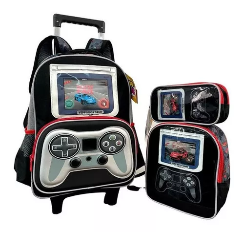 Mochila Infantil Escolar Meninos Videogame Jogos 2023 - P