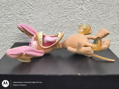 Peluche Ren & Stimpy Nickelodeon Mattel 1992 Chihuahua Retro Beige (Usado)