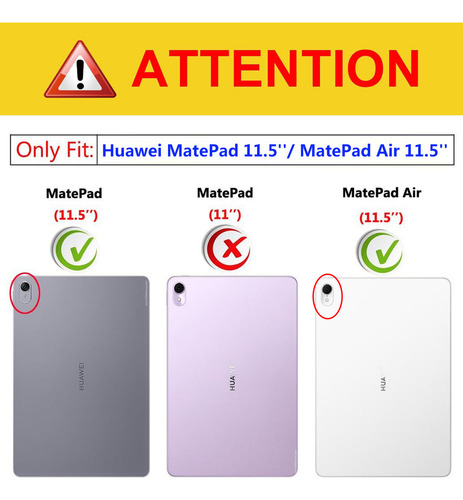 Funda Con Teclado Y Lápiz Ratón For Huawei Matepad 11.5