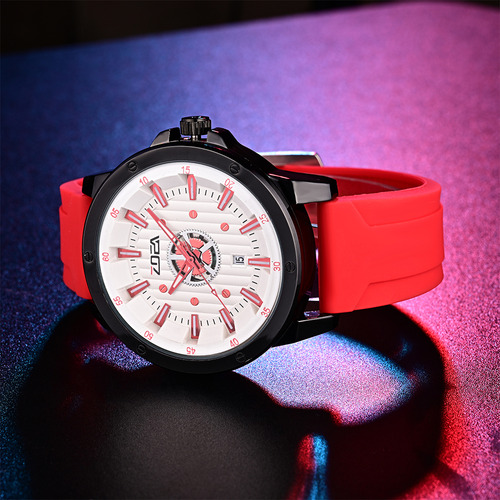 Reloj Zoea Ez8103-h Hombre Negro Cuarzo Resistente Al Agua Correa Negro-3