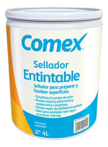 Sellador Entintable Vinílico Blanco Comex 4 Litros