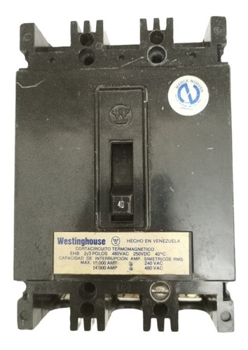 Breaker Trifásico Industrial Westinghouse Tipo Ehb 3x100