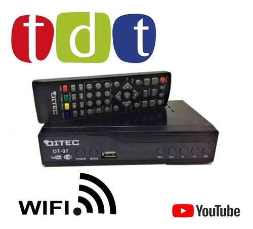 Decodificador Tdt Receptor Tv Digital Antena Control Remoto¡