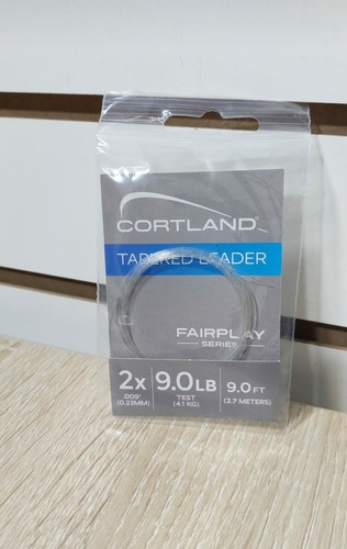 Tapered Leader Cortland 2x (0.23mm) Para Pesca Con Mosca