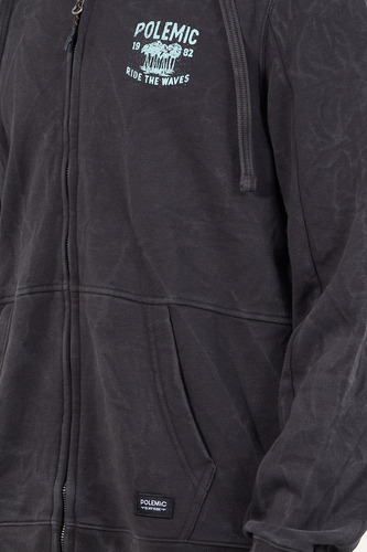 Poleron Franela Procesado Full Zipper Junior Polemic