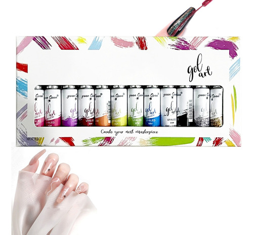 Liner Profesionales Para Decoracion Arte En Uñas 12 Colores