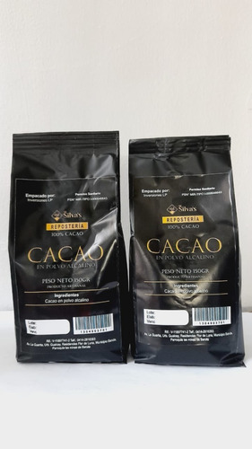 Cacao En Polvo Alcalino 100 % Puro 150 Gr.