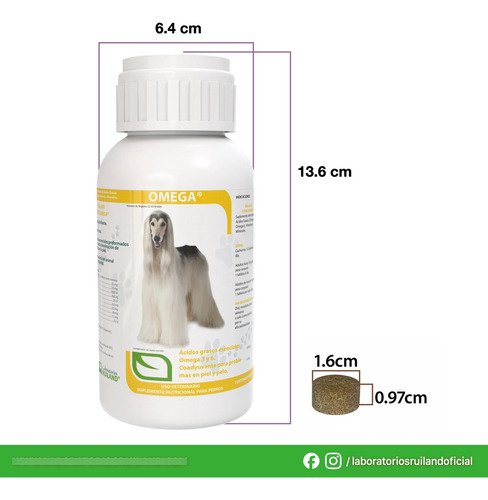 Suplemento Omega 3 Y 6 Para Perros Ruiland® - 60 Tabs