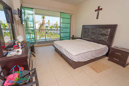 Cad Mayan Lakes 3 302. Terraza Con Vista A Los Jardines Y Albercas